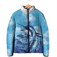 Hawaii Blue Marlin Fishing Padded Jacket