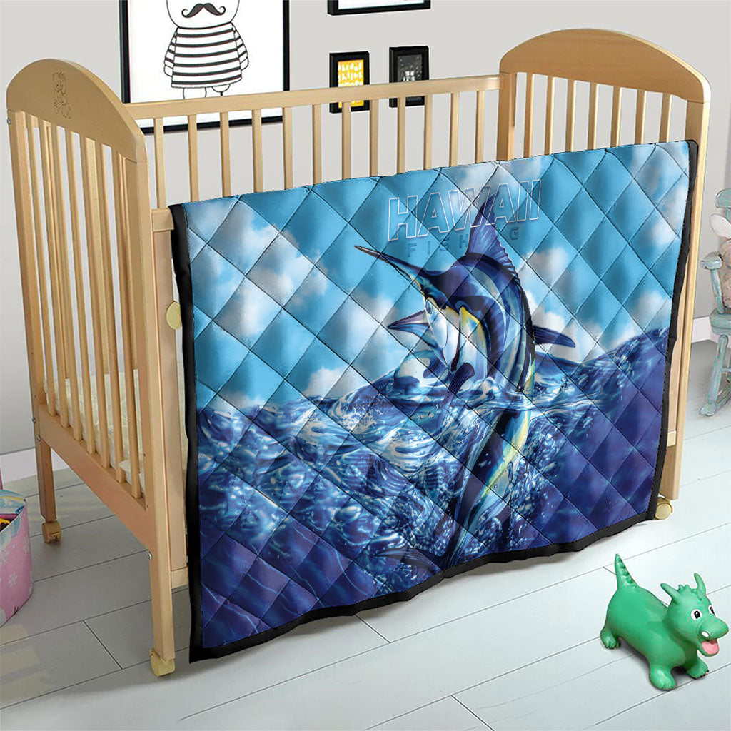Hawaii Blue Marlin Fishing Quilt