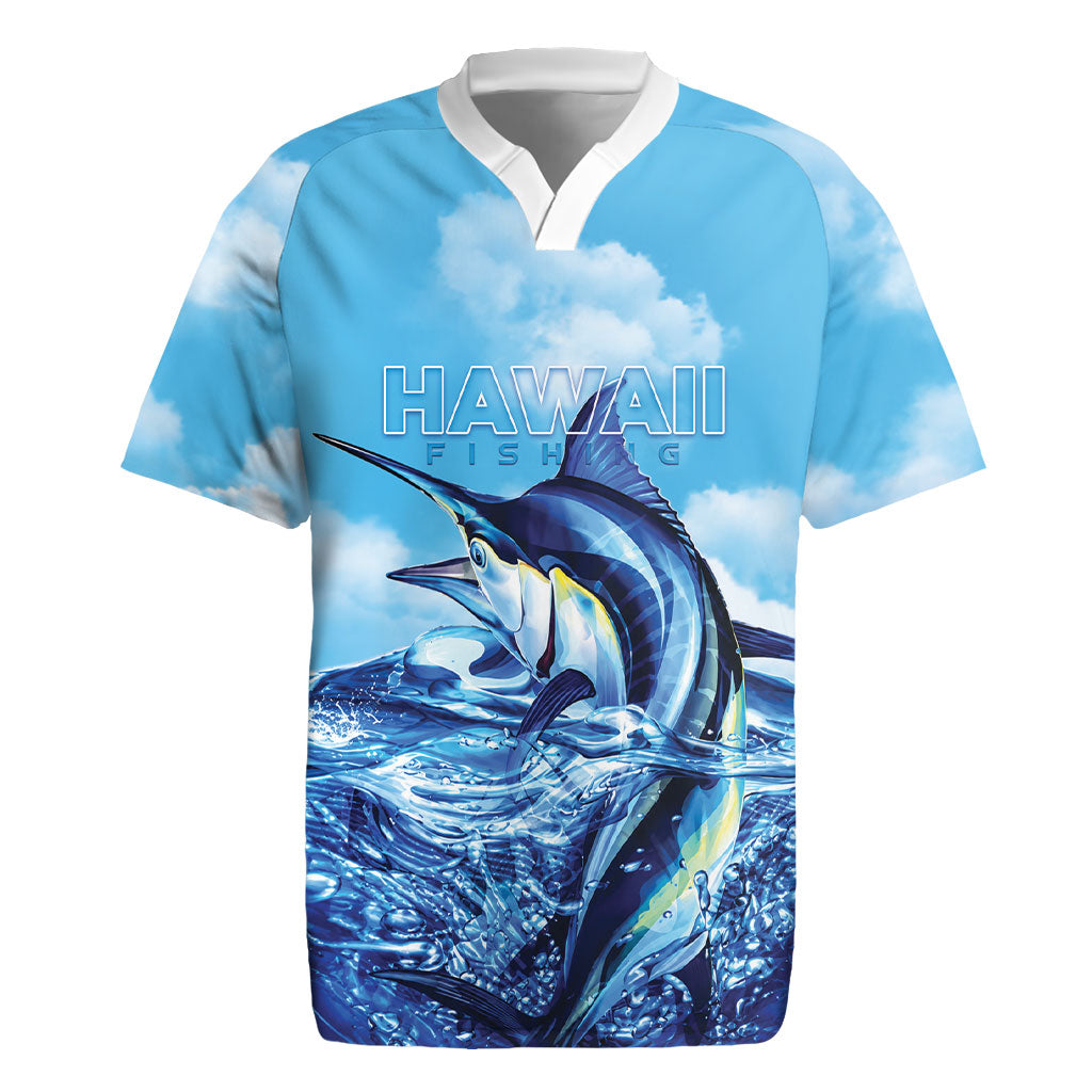 Hawaii Blue Marlin Fishing Rugby Jersey