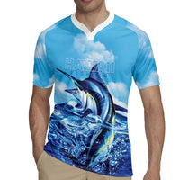 Hawaii Blue Marlin Fishing Rugby Jersey