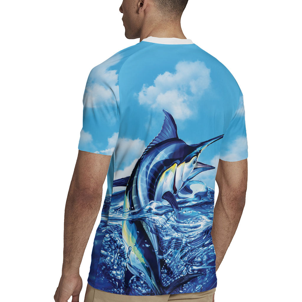Hawaii Blue Marlin Fishing Rugby Jersey