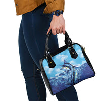 Hawaii Blue Marlin Fishing Shoulder Handbag