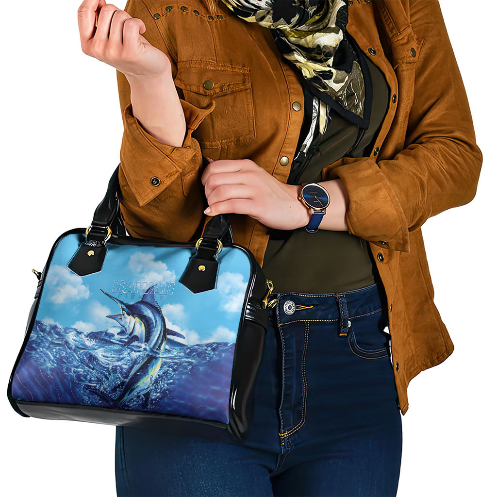 Hawaii Blue Marlin Fishing Shoulder Handbag