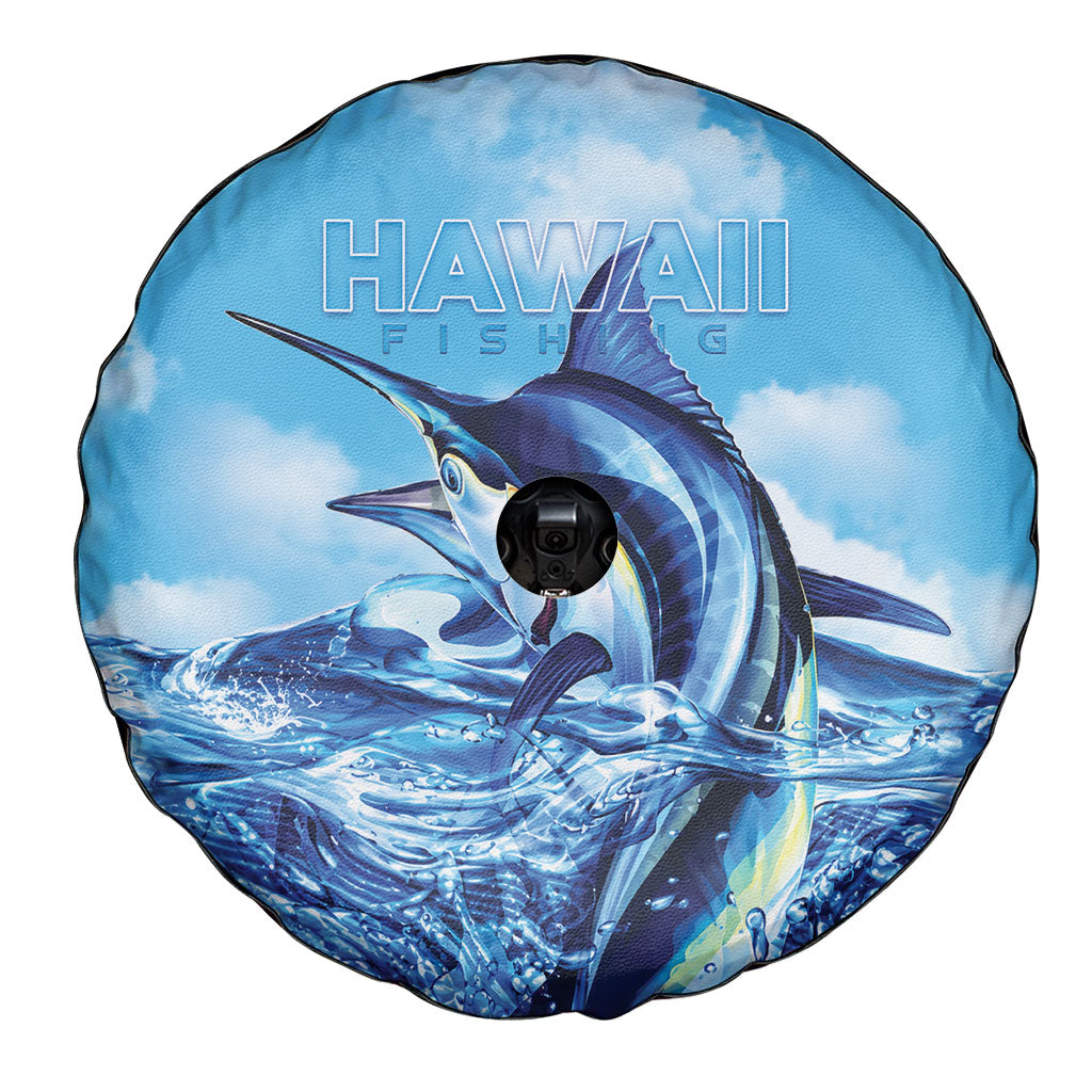 Hawaii Blue Marlin Fishing Spare Tire Cover