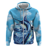 Hawaii Blue Marlin Fishing Zip Hoodie