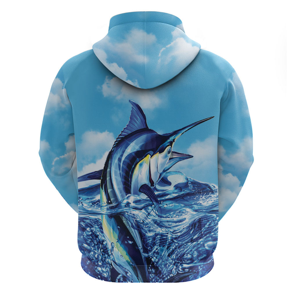 Hawaii Blue Marlin Fishing Zip Hoodie