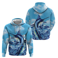 Hawaii Blue Marlin Fishing Zip Hoodie