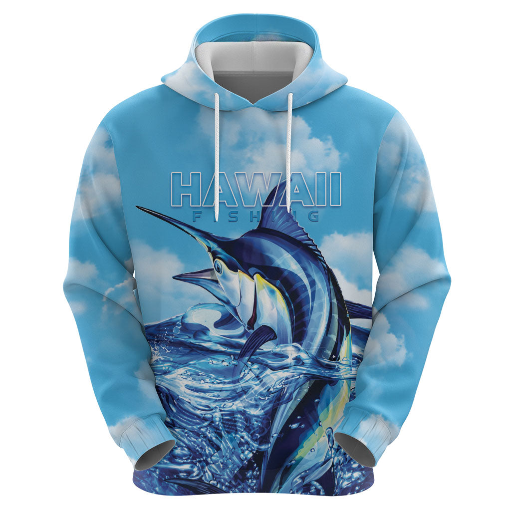 Hawaii Blue Marlin Fishing Zip Hoodie