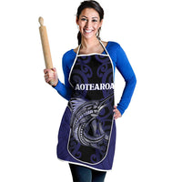 New Zealand Aotearoa Apron Blue Marlin Fishing Maori Pattern