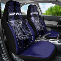 New Zealand Aotearoa Car Seat Cover Blue Marlin Fishing Maori Pattern