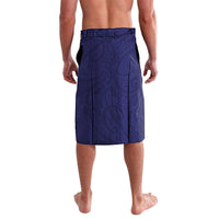 Personalised New Zealand Aotearoa Lavalava Blue Marlin Fishing Maori Pattern