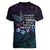 Polynesia Suicide Prevention Awareness Women V-Neck T-Shirt Keep Going The World Needs You