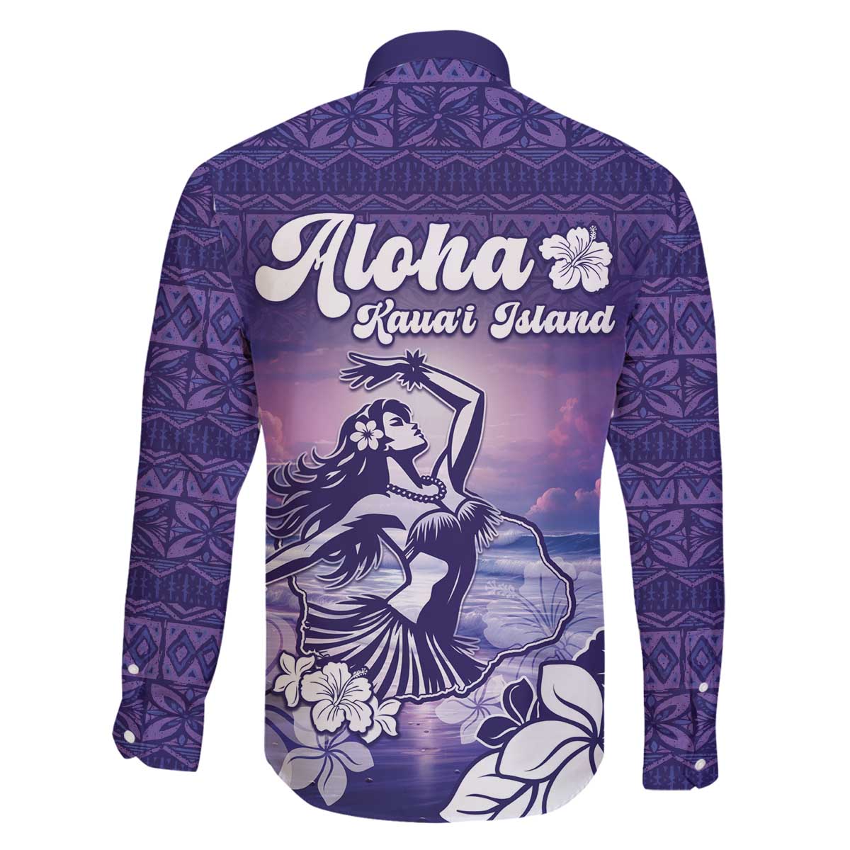 Aloha Hawaii Kauai Island Family Matching Puletasi and Hawaiian Shirt Hula Till You Drop LT05 - Polynesian Pride
