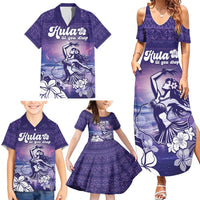 Aloha Hawaii Kauai Island Family Matching Summer Maxi Dress and Hawaiian Shirt Hula Till You Drop LT05 - Polynesian Pride