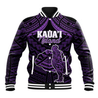 Personalised Hawaii Kauai Island Baseball Jacket Rooster Tribal Tattoo Simple Style