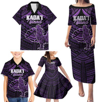 Personalised Hawaii Kauai Island Family Matching Puletasi and Hawaiian Shirt Rooster Tribal Tattoo Simple Style LT05 - Polynesian Pride