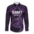 Personalised Hawaii Kauai Island Long Sleeve Button Shirt Rooster Tribal Tattoo Simple Style