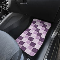 Lavender Manta Ray Hawaiian Quilt Motif Car Mats