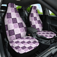 Lavender Manta Ray Hawaiian Quilt Motif Car Seat Cover