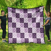 Lavender Manta Ray Hawaiian Quilt Motif Quilt