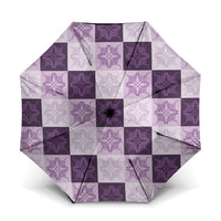 Lavender Manta Ray Hawaiian Quilt Motif Umbrella