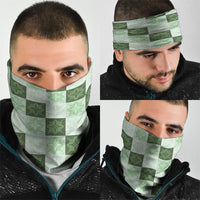 Sage Green Manta Ray Hawaiian Quilt Motif Neck Gaiter