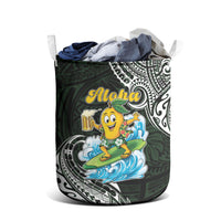 Aloha Hawaii Mango Surfing Laundry Basket Polynesian Style
