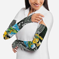 Aloha Hawaii Mango Surfing Arm Sleeves Polynesian Style