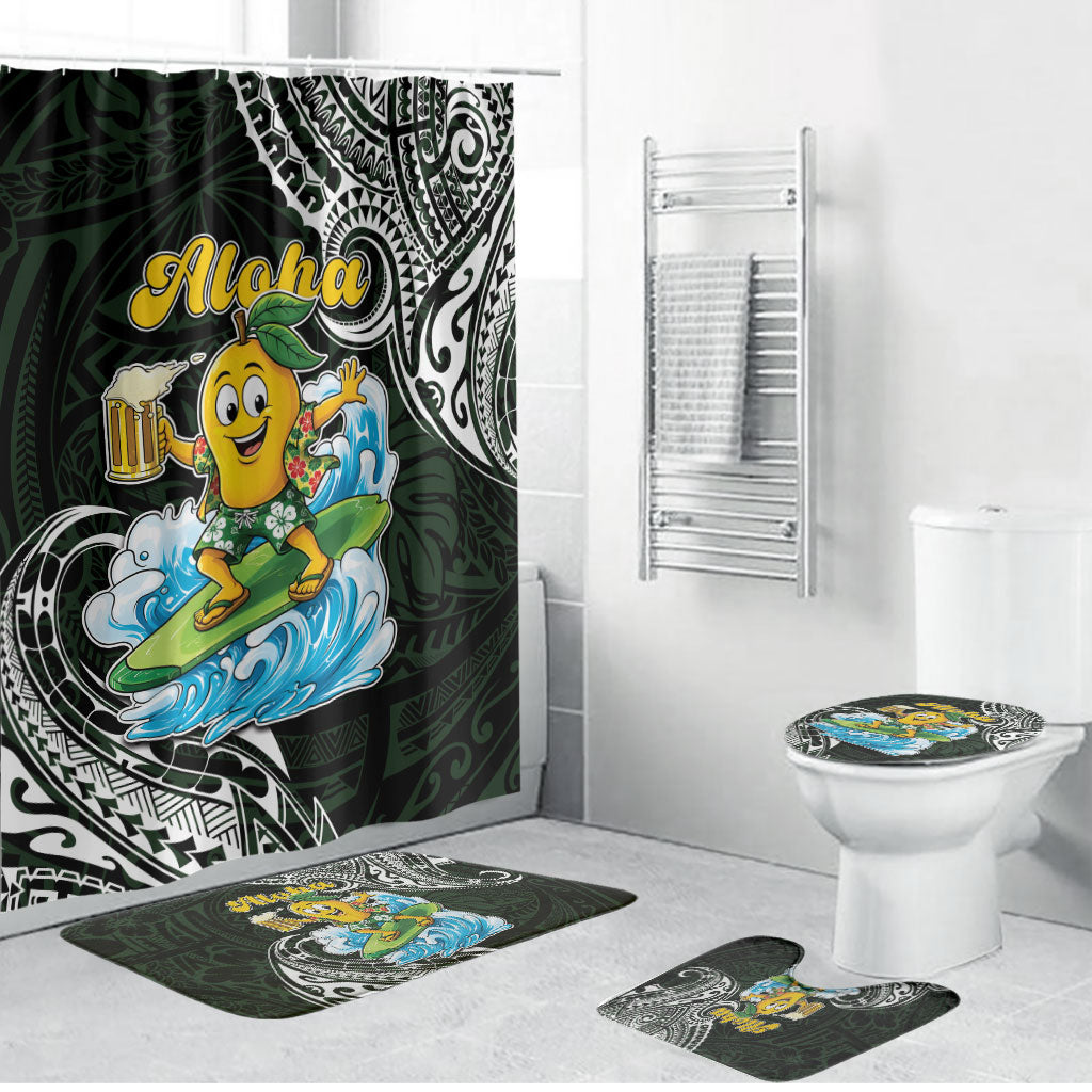 Aloha Hawaii Mango Surfing Bathroom Set Polynesian Style