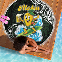 Aloha Hawaii Mango Surfing Beach Blanket Polynesian Style