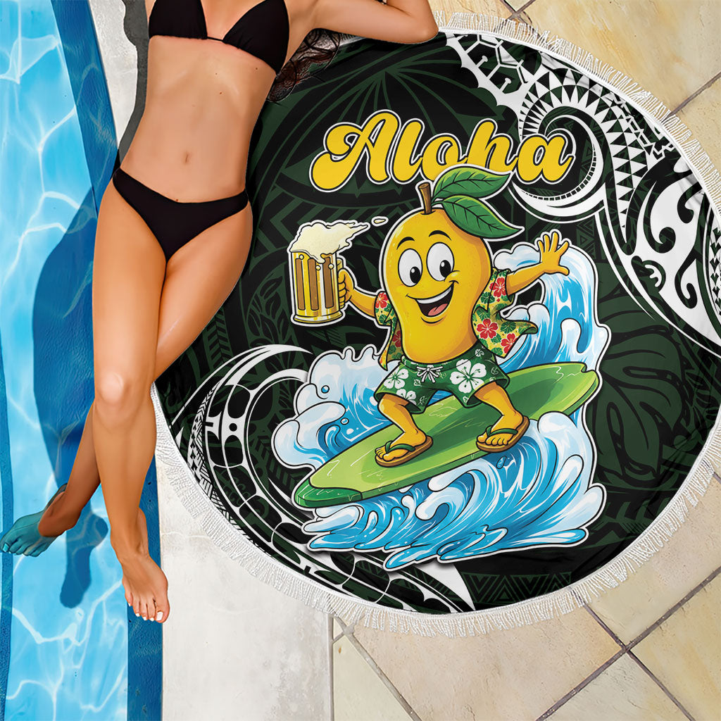 Aloha Hawaii Mango Surfing Beach Blanket Polynesian Style