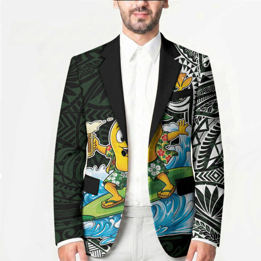 Aloha Hawaii Mango Surfing Blazer Polynesian Style