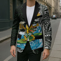Aloha Hawaii Mango Surfing Blazer Polynesian Style