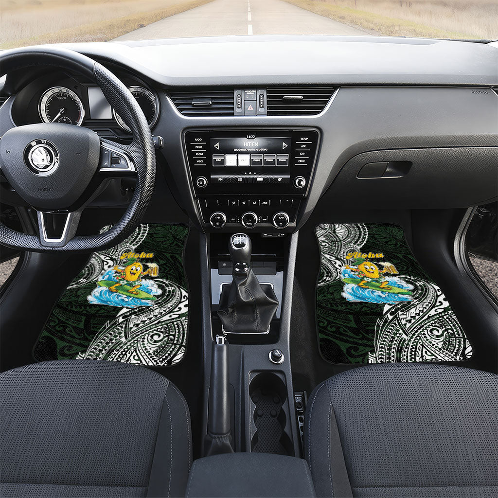 Aloha Hawaii Mango Surfing Car Mats Polynesian Style