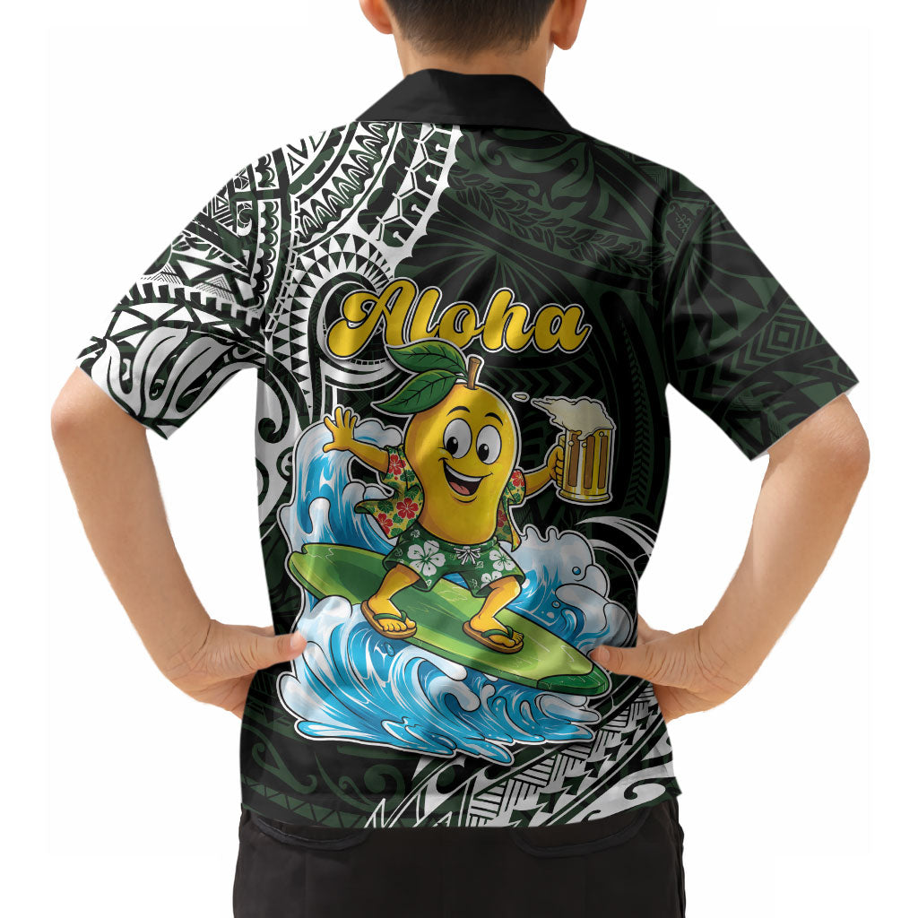 Aloha Hawaii Mango Surfing Hawaiian Shirt Polynesian Style