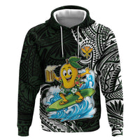Aloha Hawaii Mango Surfing Hoodie Polynesian Style