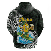 Aloha Hawaii Mango Surfing Hoodie Polynesian Style