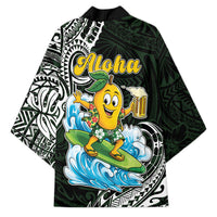 Aloha Hawaii Mango Surfing Kimono Polynesian Style