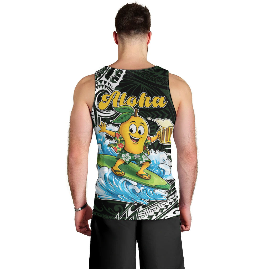 Aloha Hawaii Mango Surfing Men Tank Top Polynesian Style