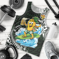 Aloha Hawaii Mango Surfing Men Tank Top Polynesian Style