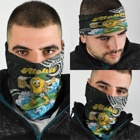 Aloha Hawaii Mango Surfing Neck Gaiter Polynesian Style