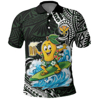 Aloha Hawaii Mango Surfing Polo Shirt Polynesian Style