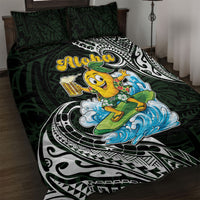 Aloha Hawaii Mango Surfing Quilt Bed Set Polynesian Style