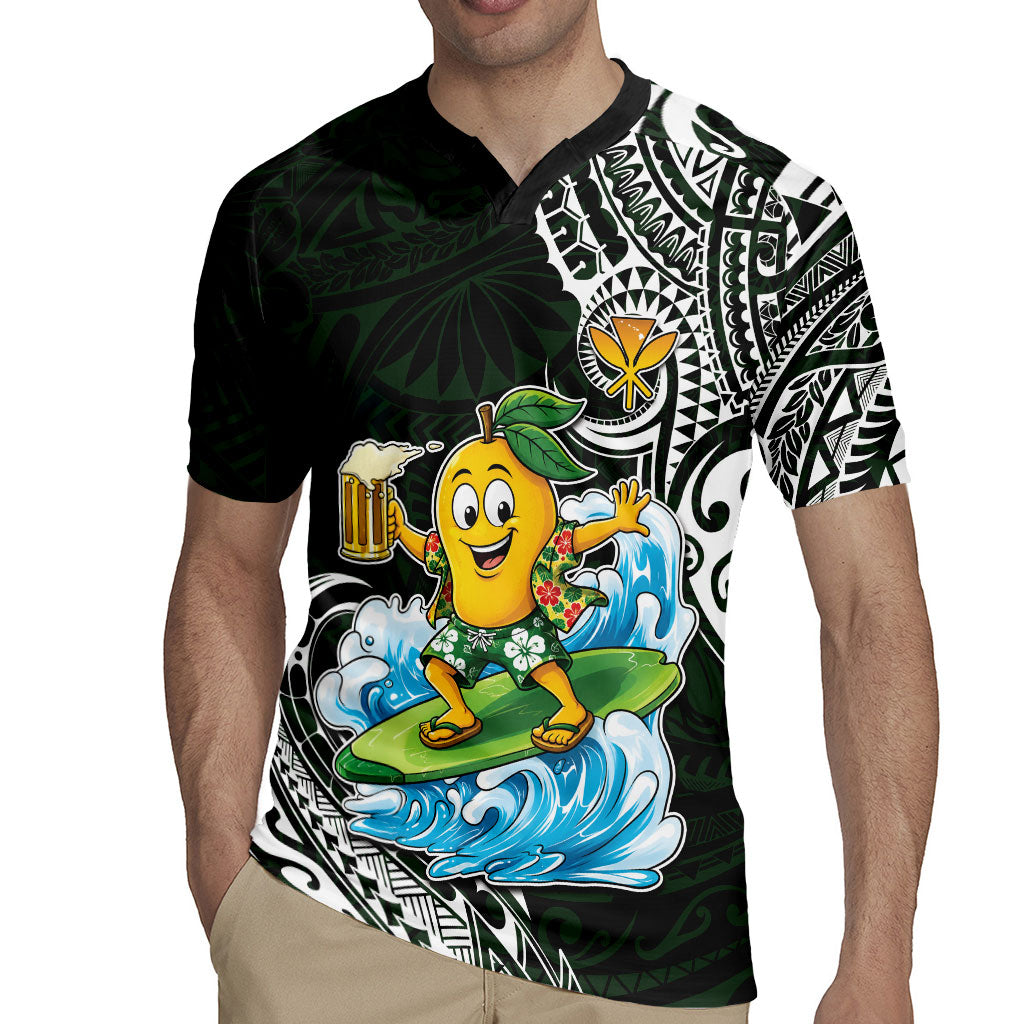 Aloha Hawaii Mango Surfing Rugby Jersey Polynesian Style