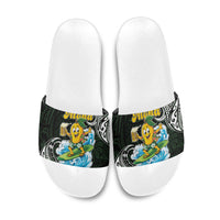 Aloha Hawaii Mango Surfing Slide Sandals Polynesian Style