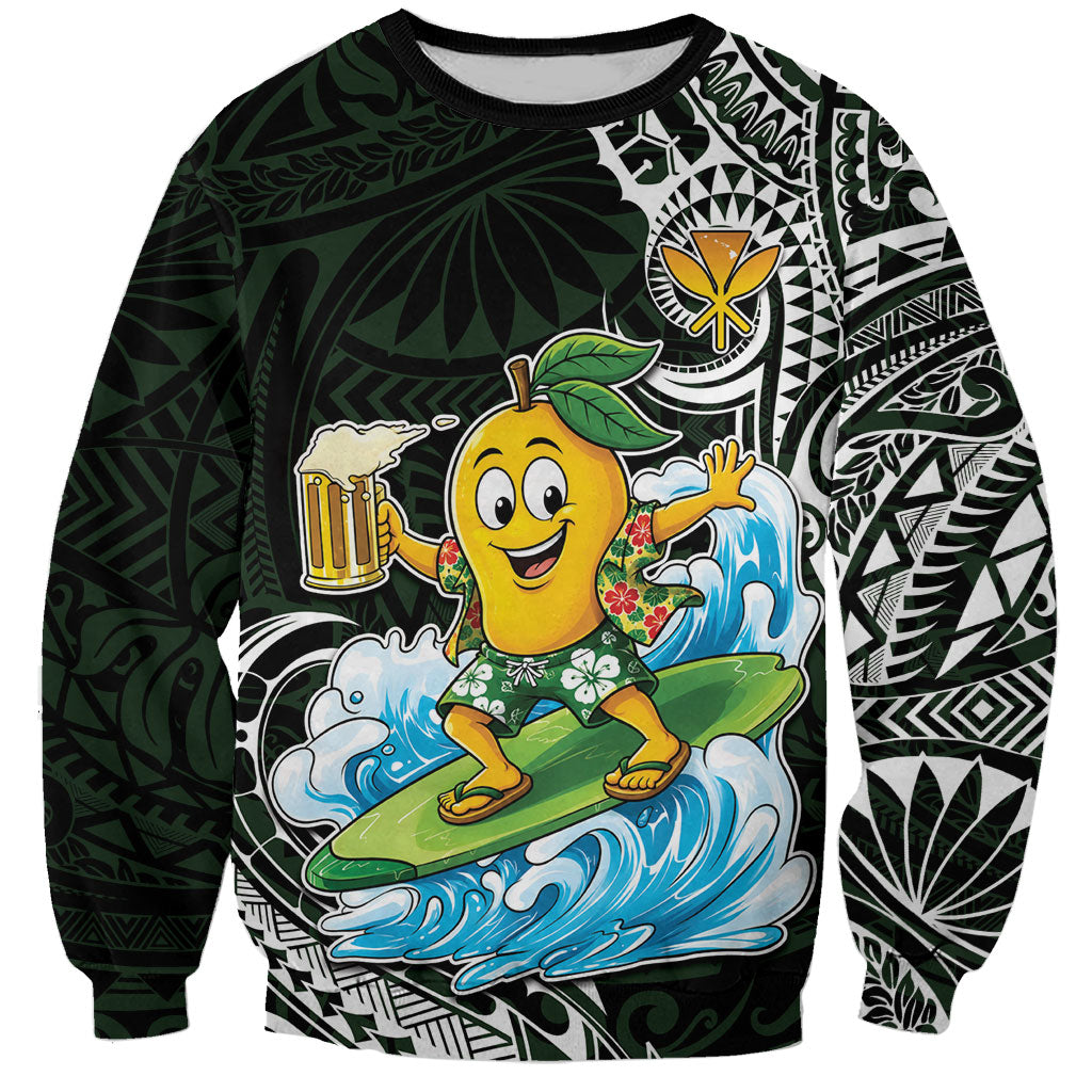 Aloha Hawaii Mango Surfing Sweatshirt Polynesian Style