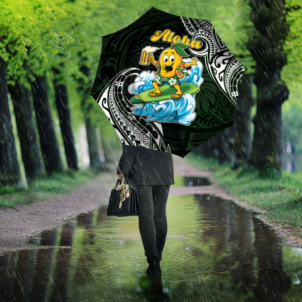 Aloha Hawaii Mango Surfing Umbrella Polynesian Style