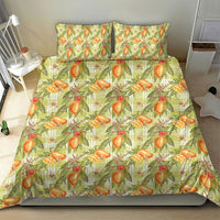 Vintage Hawaii Mango Bedding Set Yellow Green Hawaiian Palaka
