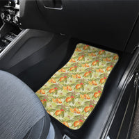 Vintage Hawaii Mango Car Mats Yellow Green Hawaiian Palaka