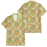Vintage Hawaii Mango Family Matching Tank Maxi Dress and Hawaiian Shirt Yellow Green Hawaiian Palaka